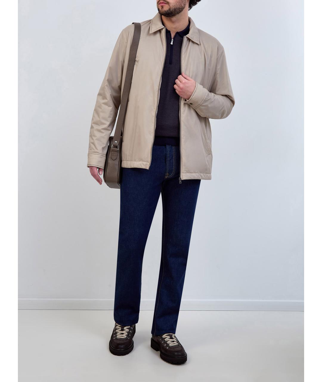 HERNO Бежевая полиамидовая куртка, фото 2