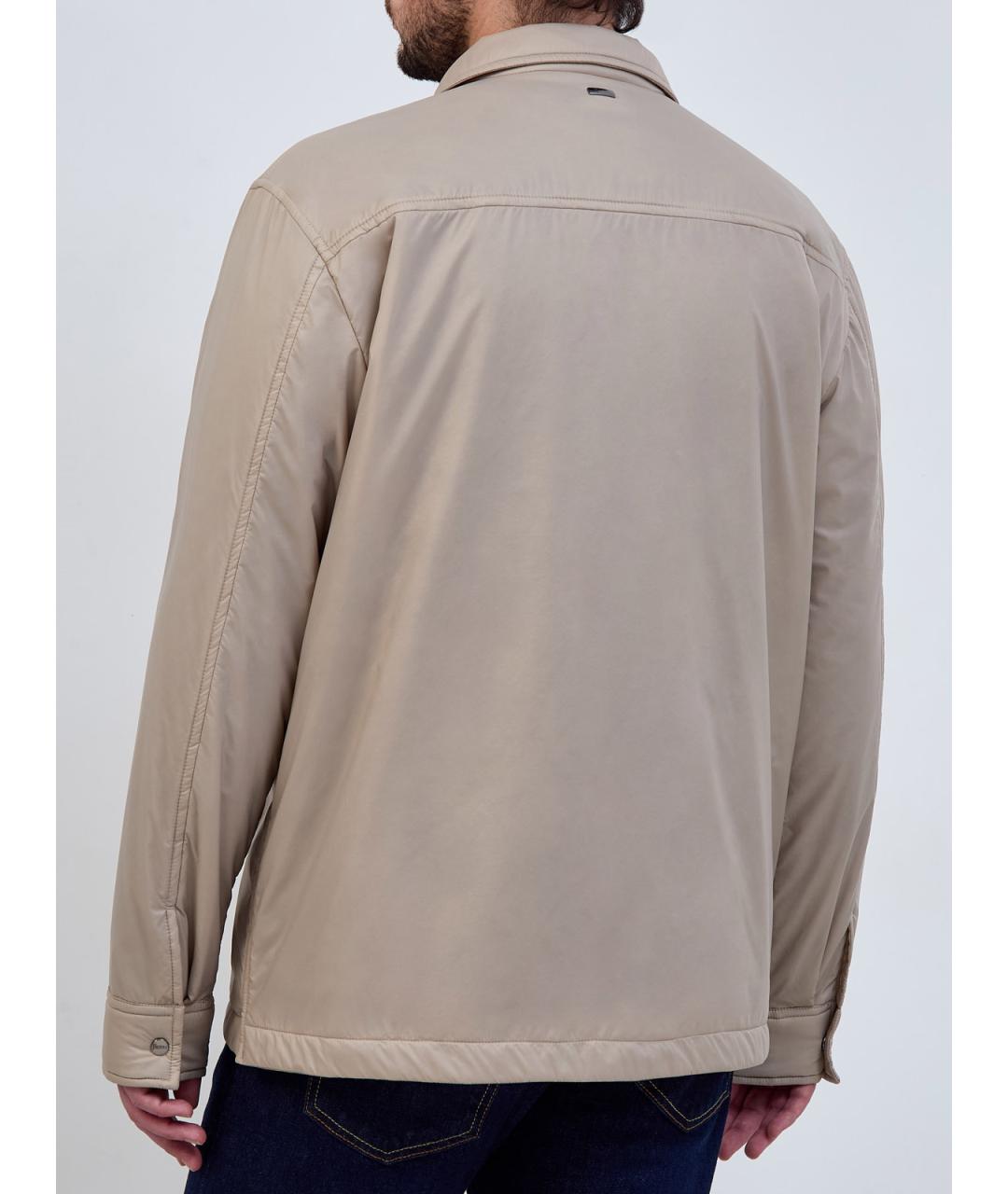 HERNO Бежевая полиамидовая куртка, фото 4