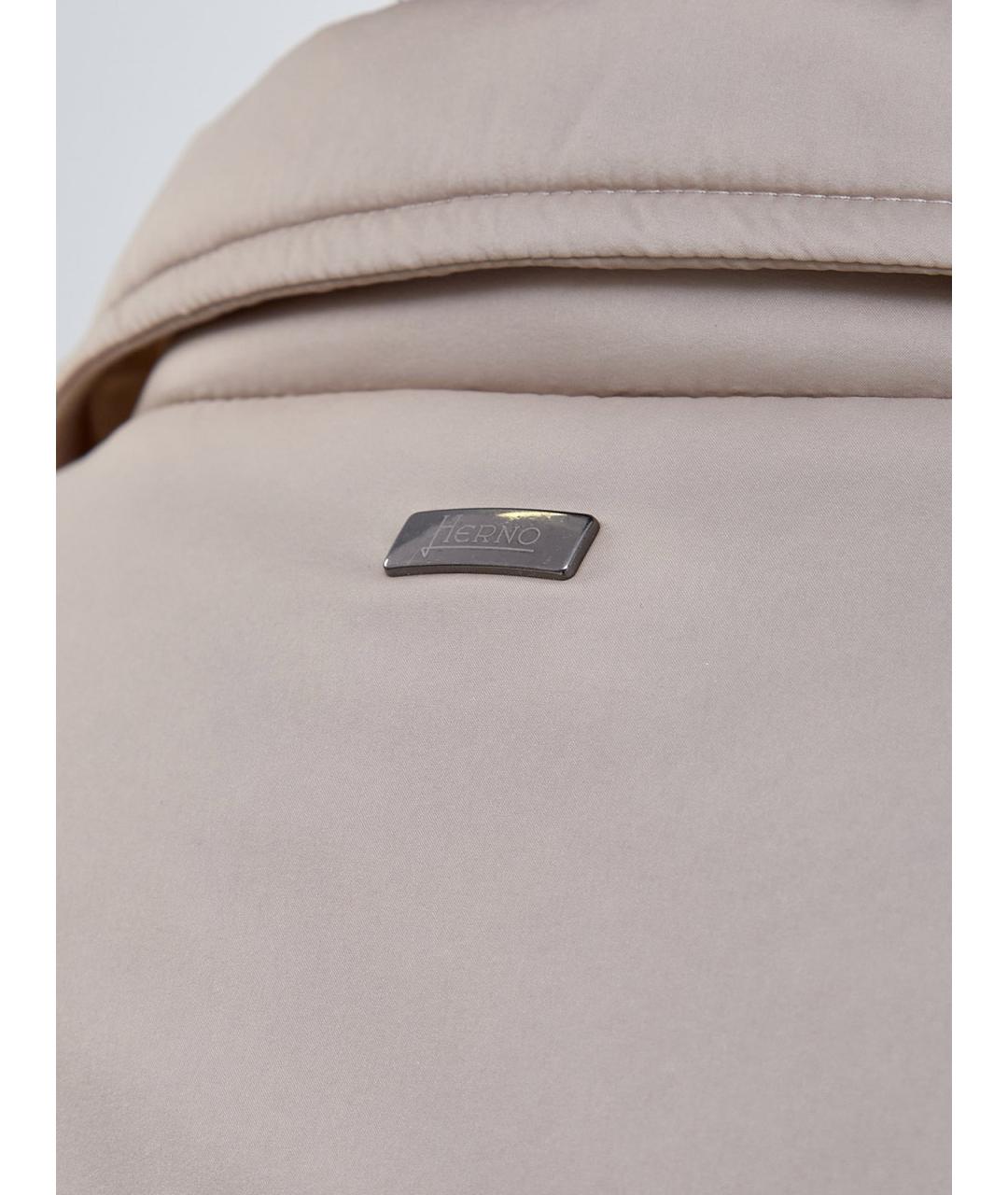 HERNO Бежевая полиамидовая куртка, фото 5