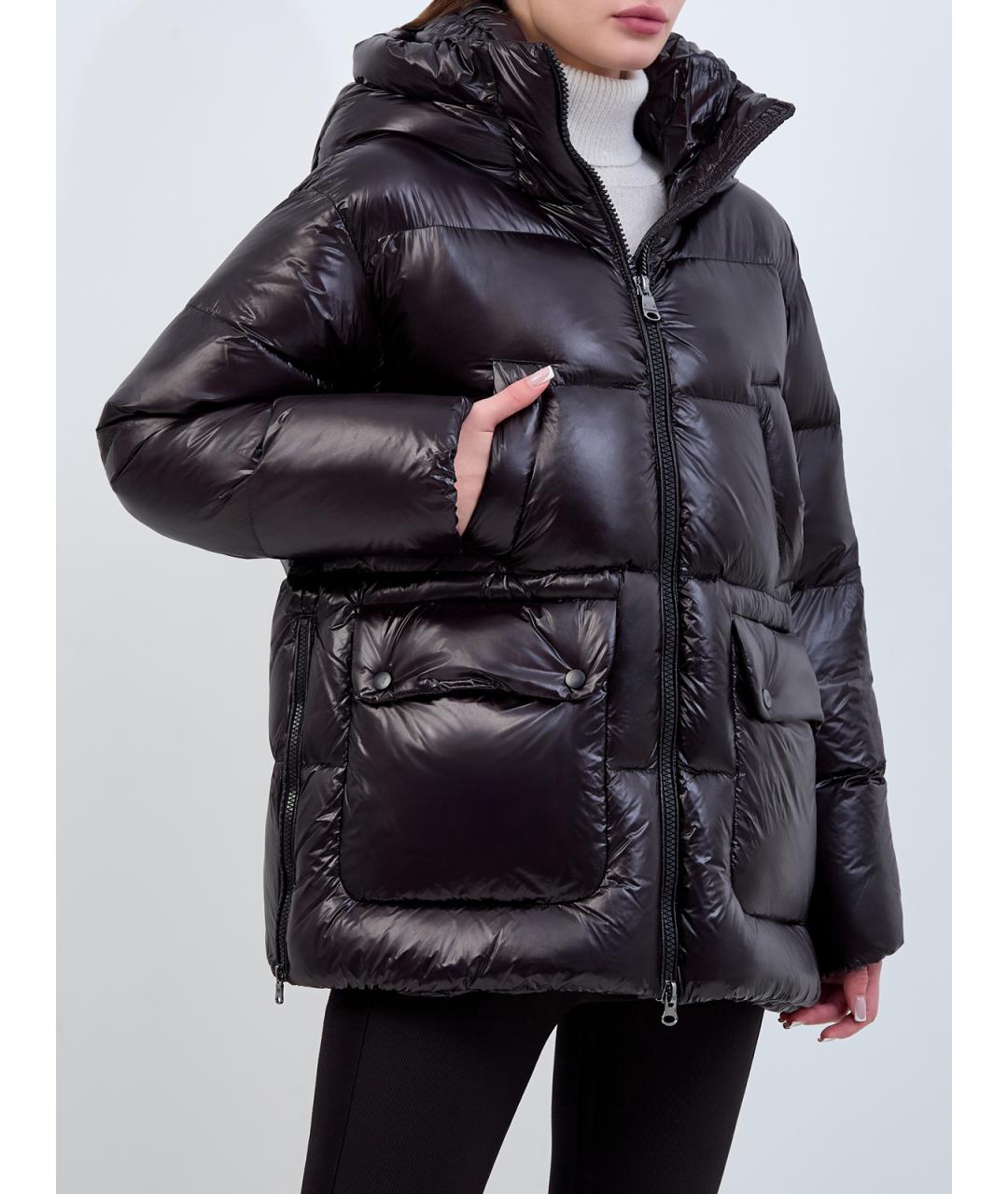 HETREGO Черный полиамидовый пуховик, фото 3