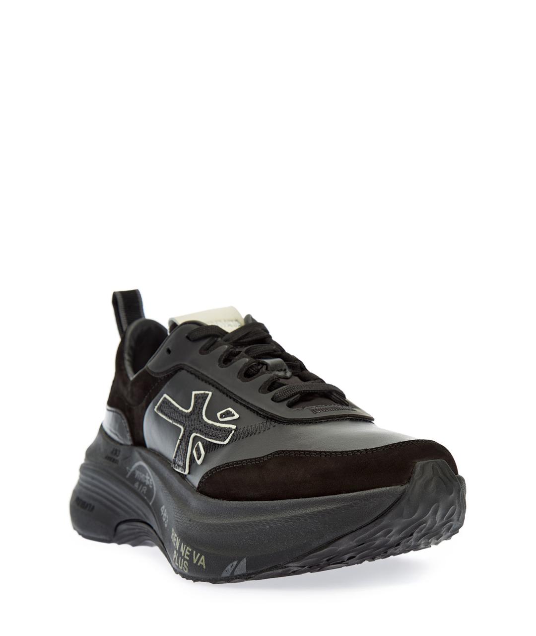 PREMIATA Черные кожаные кроссовки, фото 3