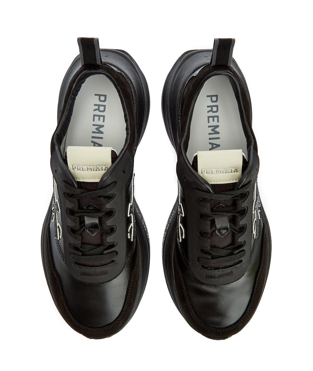 PREMIATA Черные кожаные кроссовки, фото 5