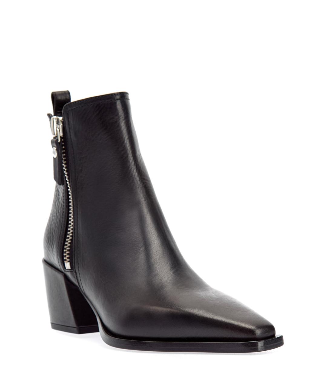 AGL Черные кожаные ботильоны, фото 2