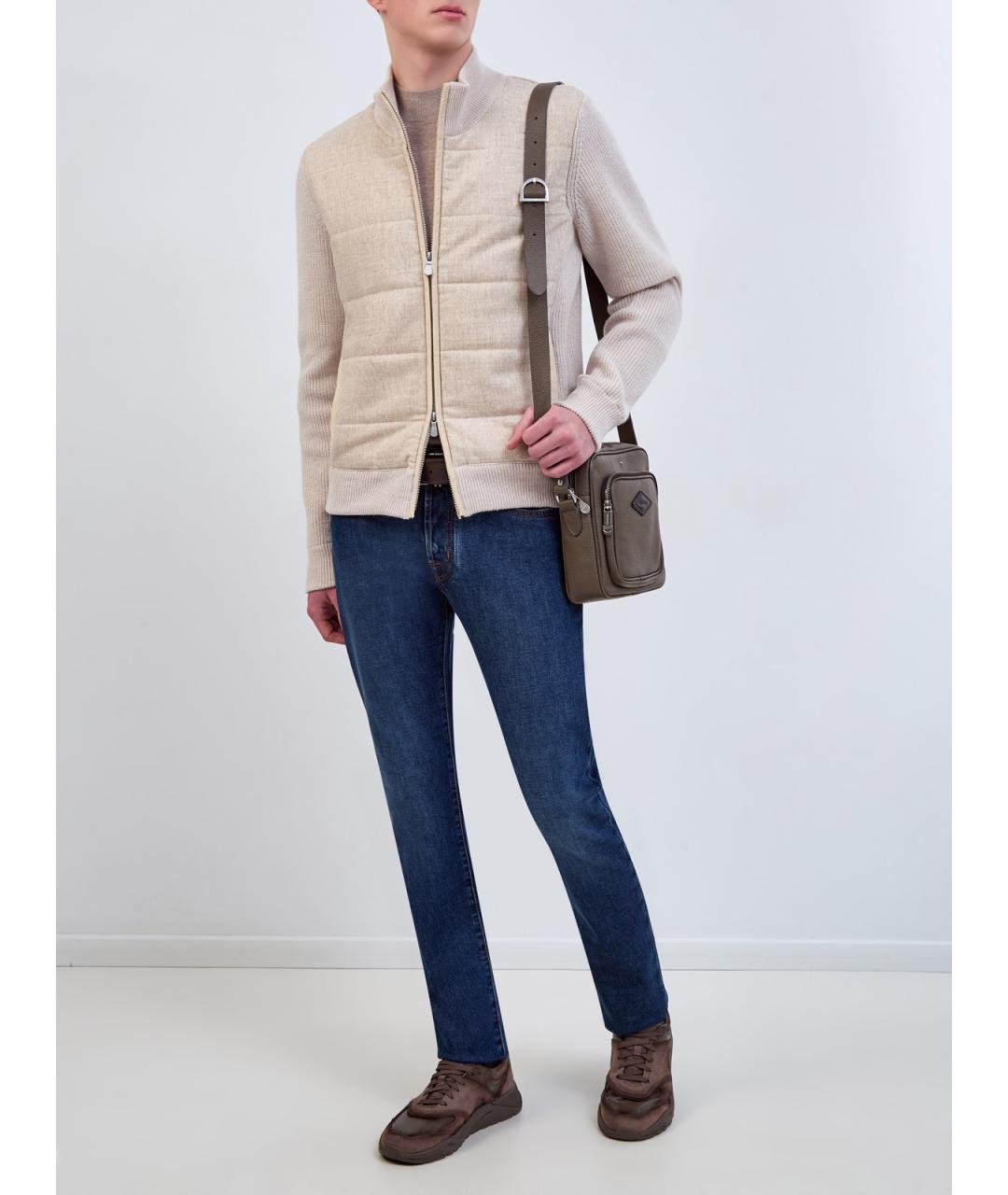 JACOB COHEN Синие хлопковые джинсы скинни, фото 2