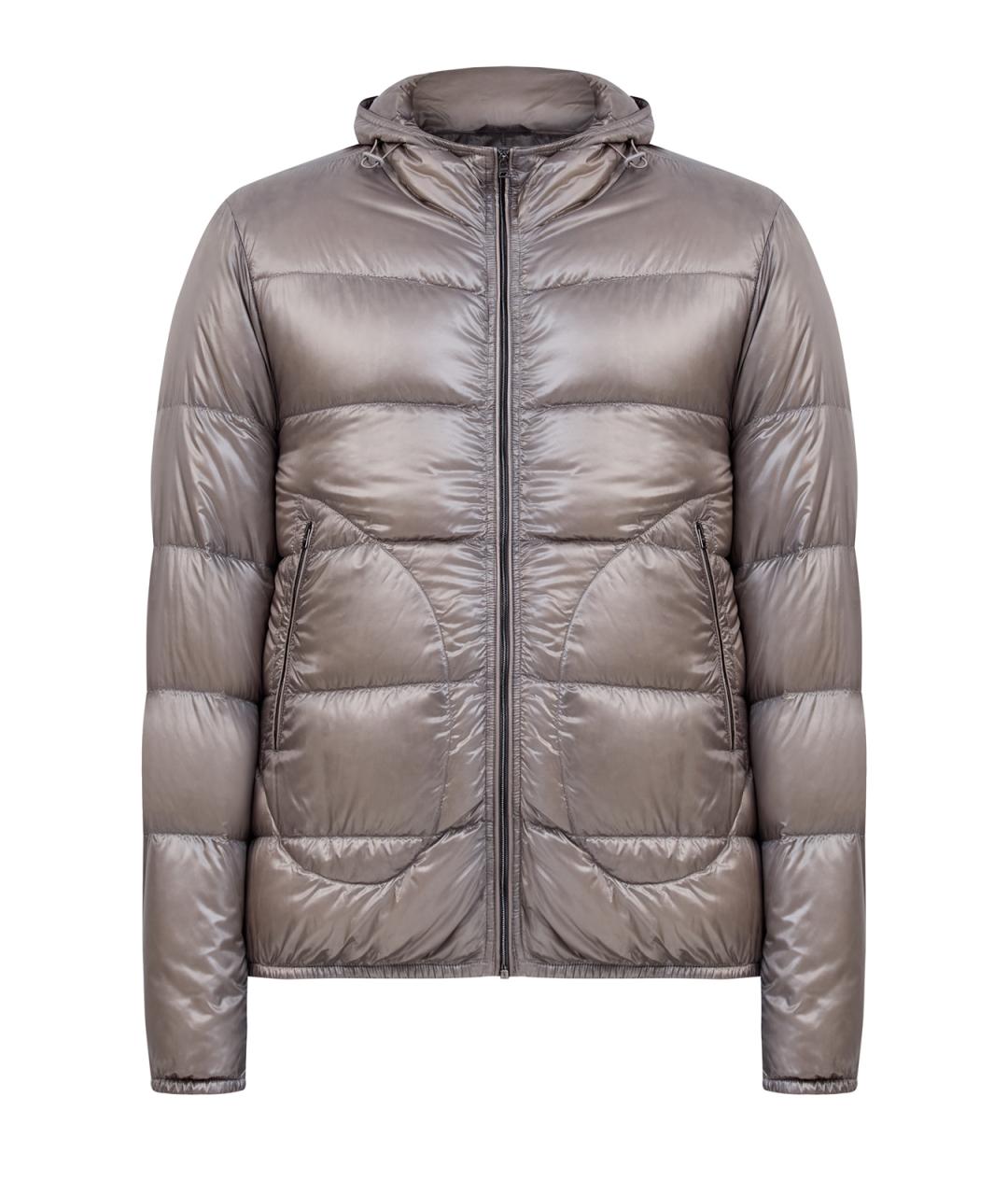 HERNO Серый полиамидовый пуховик, фото 1