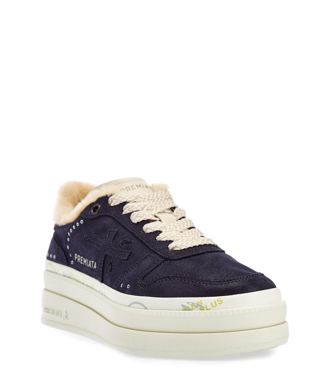 PREMIATA Синие замшевые кеды, фото 3