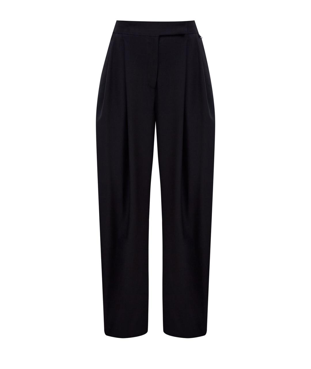 HERNO Черные шерстяные прямые брюки, фото 1