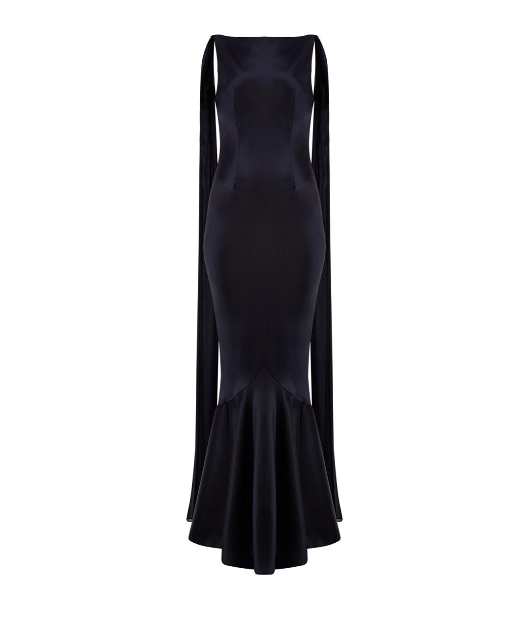 Retrofete Черное ацетатное вечернее платье, фото 1