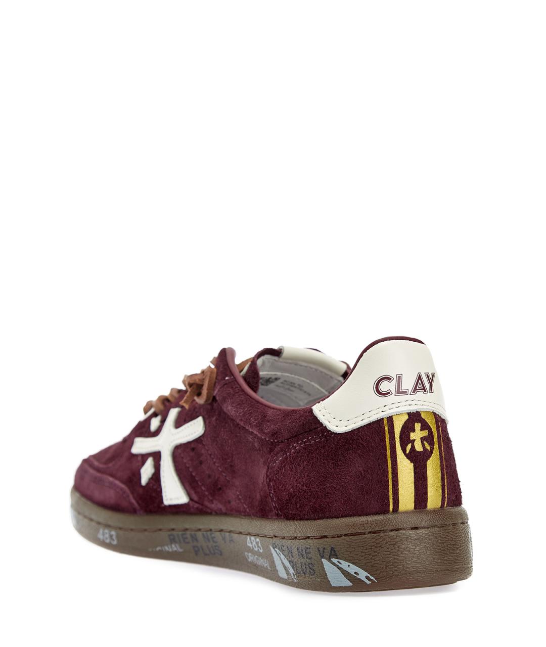 PREMIATA Бордовые замшевые кеды, фото 4