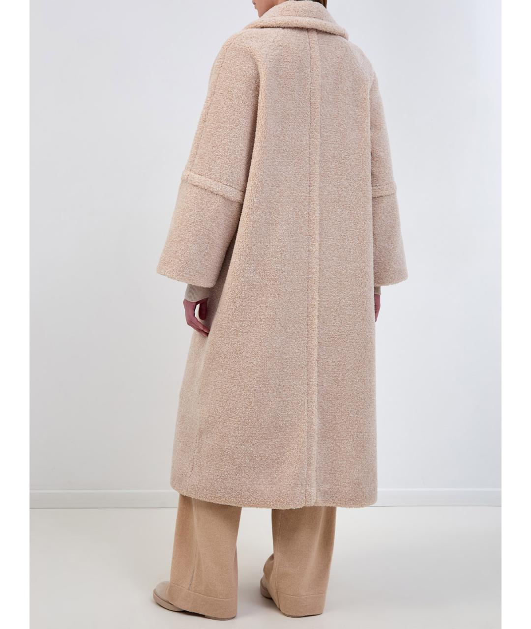 HERNO Бежевое полиэстеровое пальто, фото 4