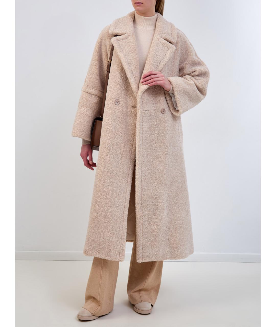 HERNO Бежевое полиэстеровое пальто, фото 2