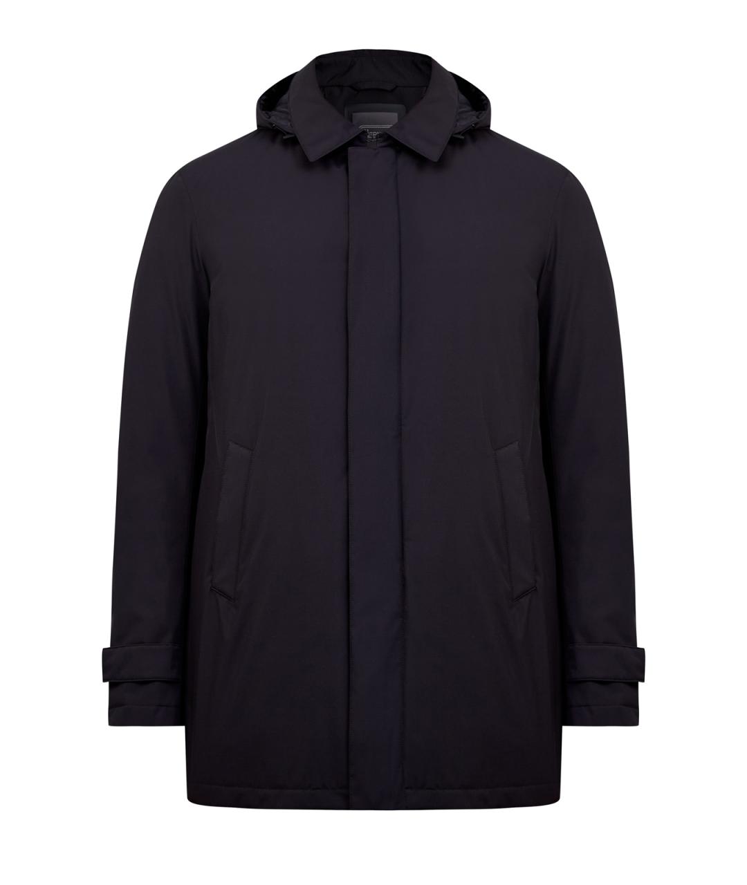 HERNO Черный полиэстеровый пуховик, фото 1