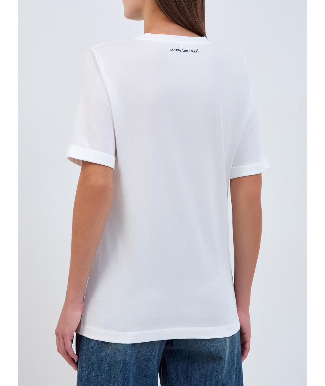 LORENA ANTONIAZZI Мульти хлопковая футболка, фото 6