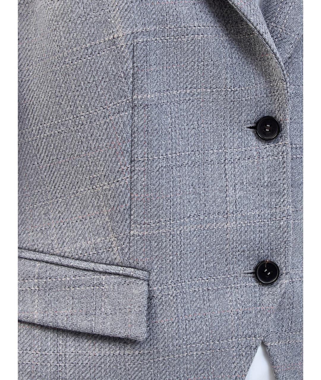 LORENA ANTONIAZZI Серый шерстяной жилет, фото 5