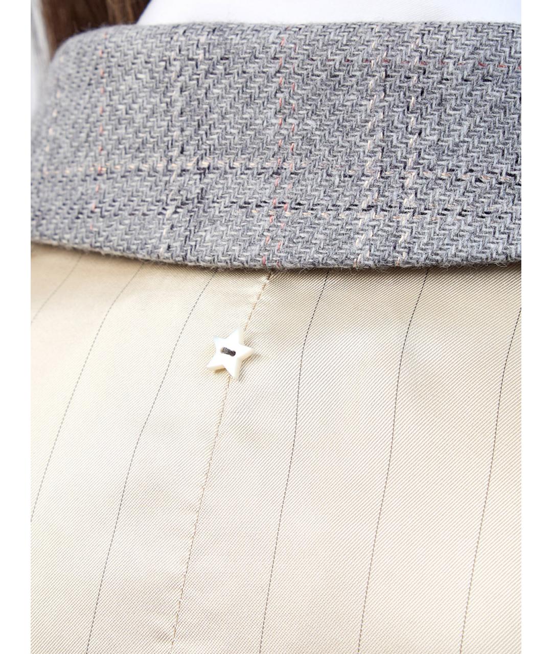 LORENA ANTONIAZZI Серый шерстяной жилет, фото 6