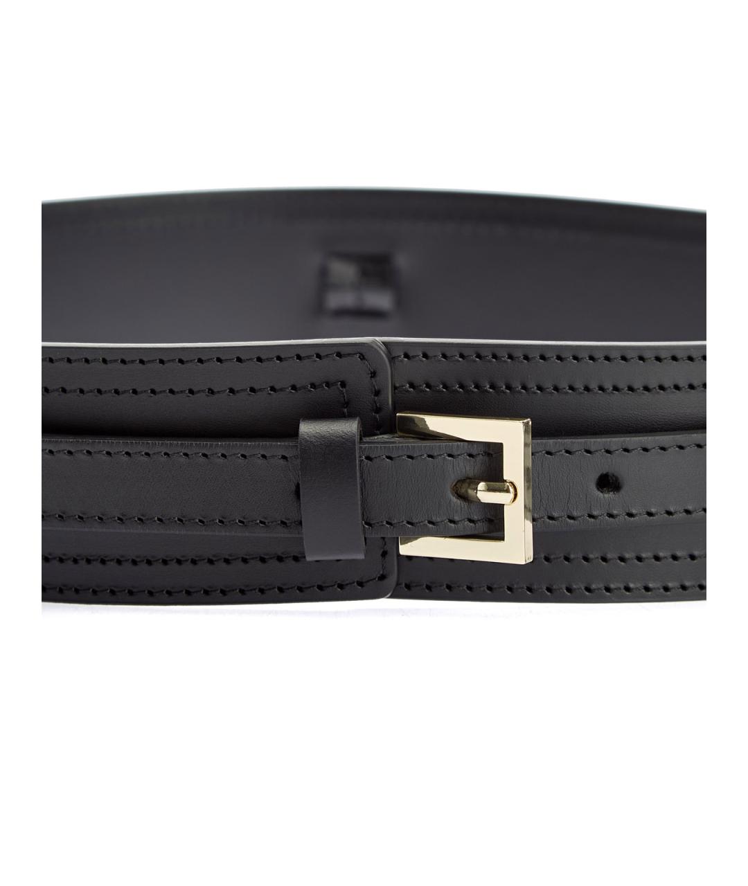 LORENA ANTONIAZZI Черный кожаный ремень, фото 5