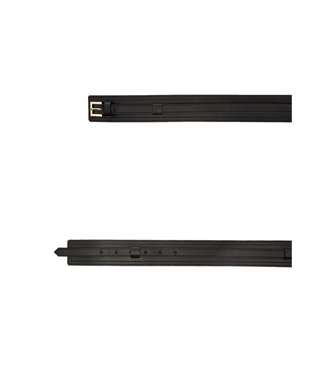 LORENA ANTONIAZZI Черный кожаный ремень, фото 4