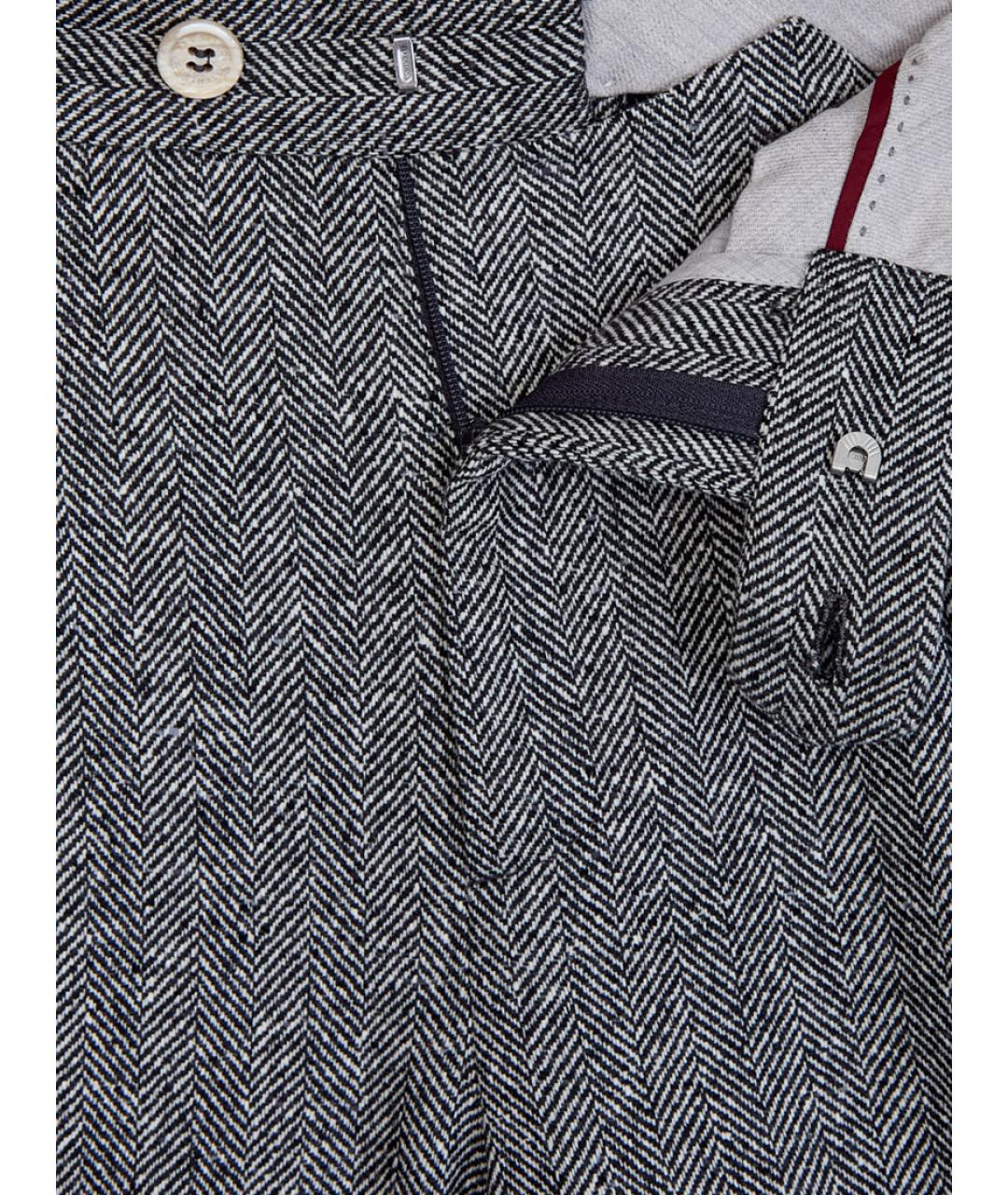 BRUNELLO CUCINELLI Серый классический костюм, фото 7