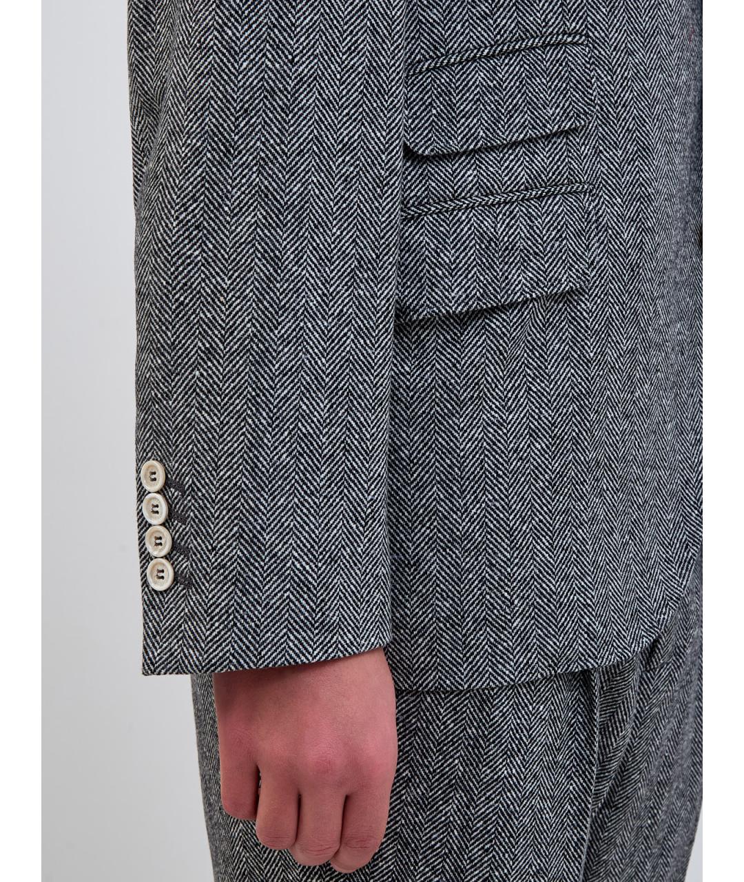 BRUNELLO CUCINELLI Серый классический костюм, фото 5