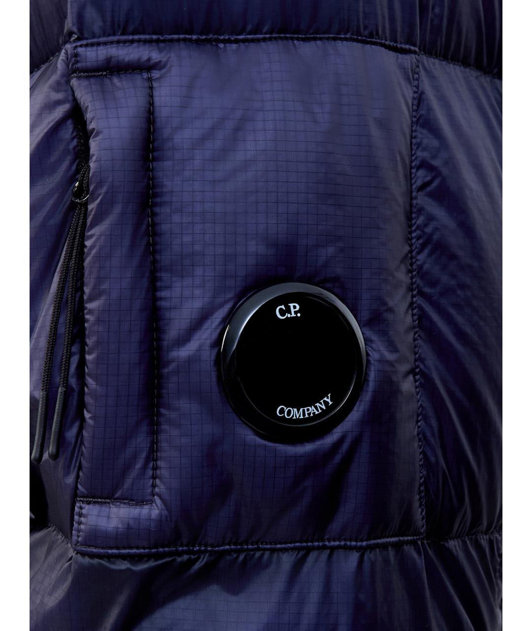 CP COMPANY Синий полиамидовый пуховик, фото 5