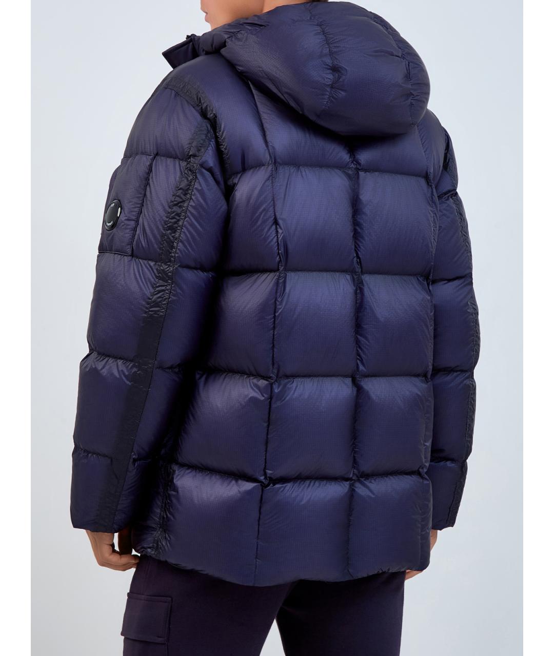 CP COMPANY Синий полиамидовый пуховик, фото 4