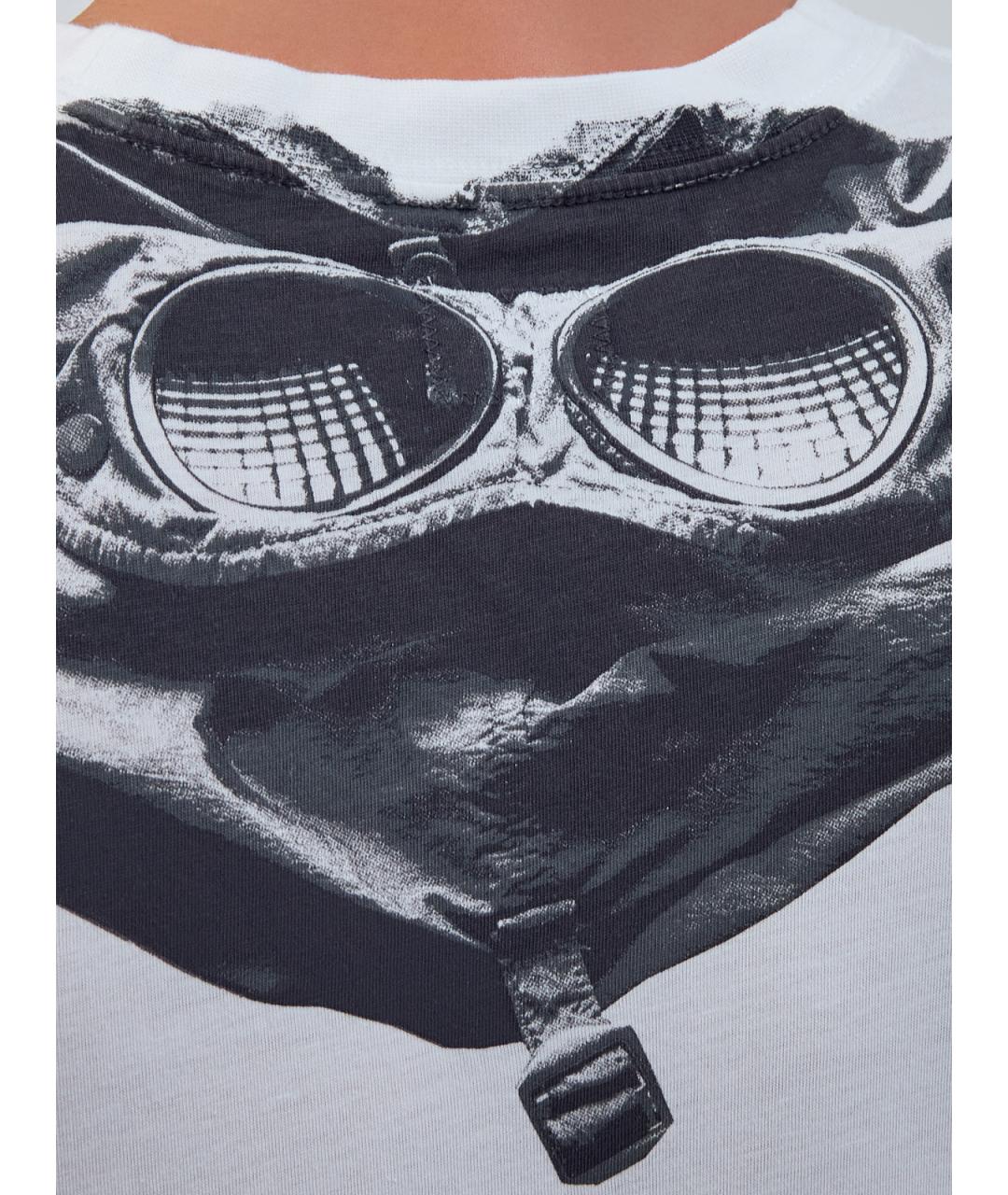 CP COMPANY Белая хлопковая футболка, фото 5