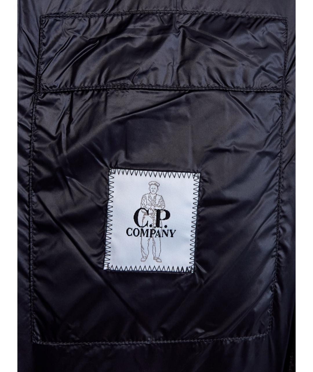 CP COMPANY Черный полиамидовый пуховик, фото 6