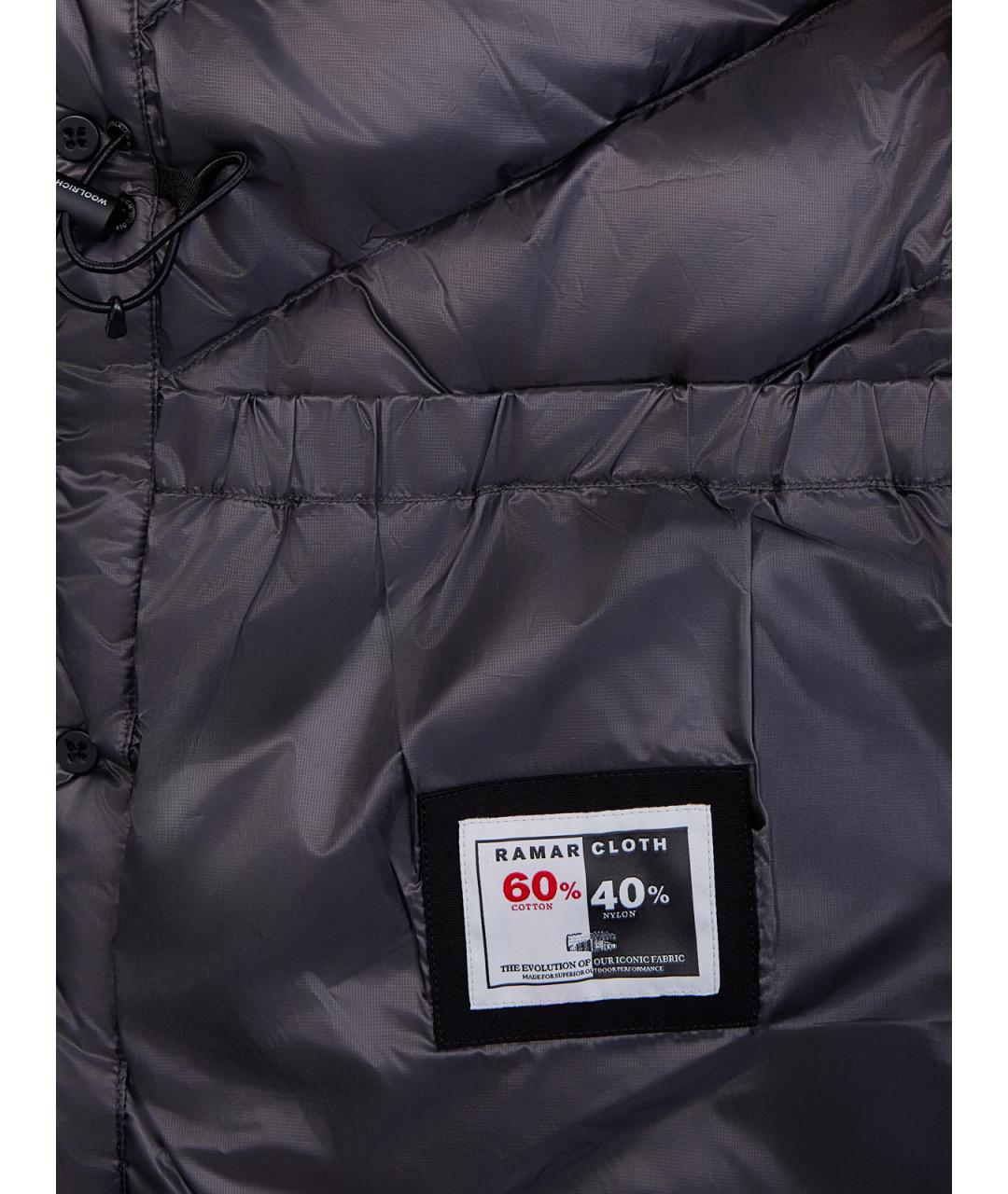 WOOLRICH Черный хлопковый пуховик, фото 6