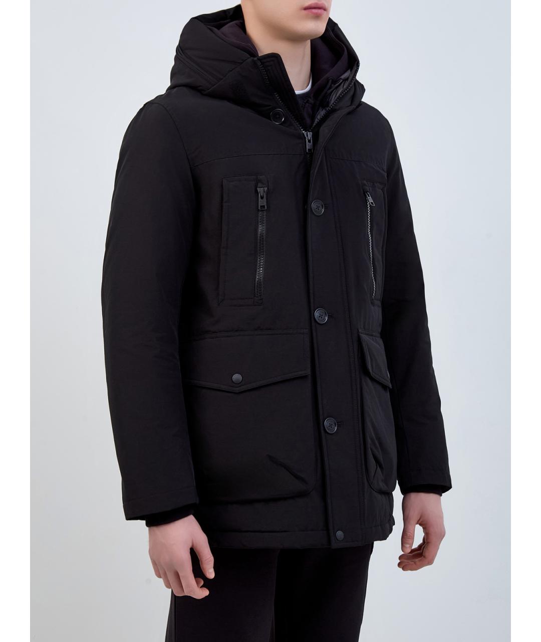 WOOLRICH Черный хлопковый пуховик, фото 4