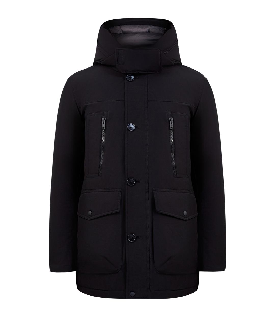 WOOLRICH Черный хлопковый пуховик, фото 1