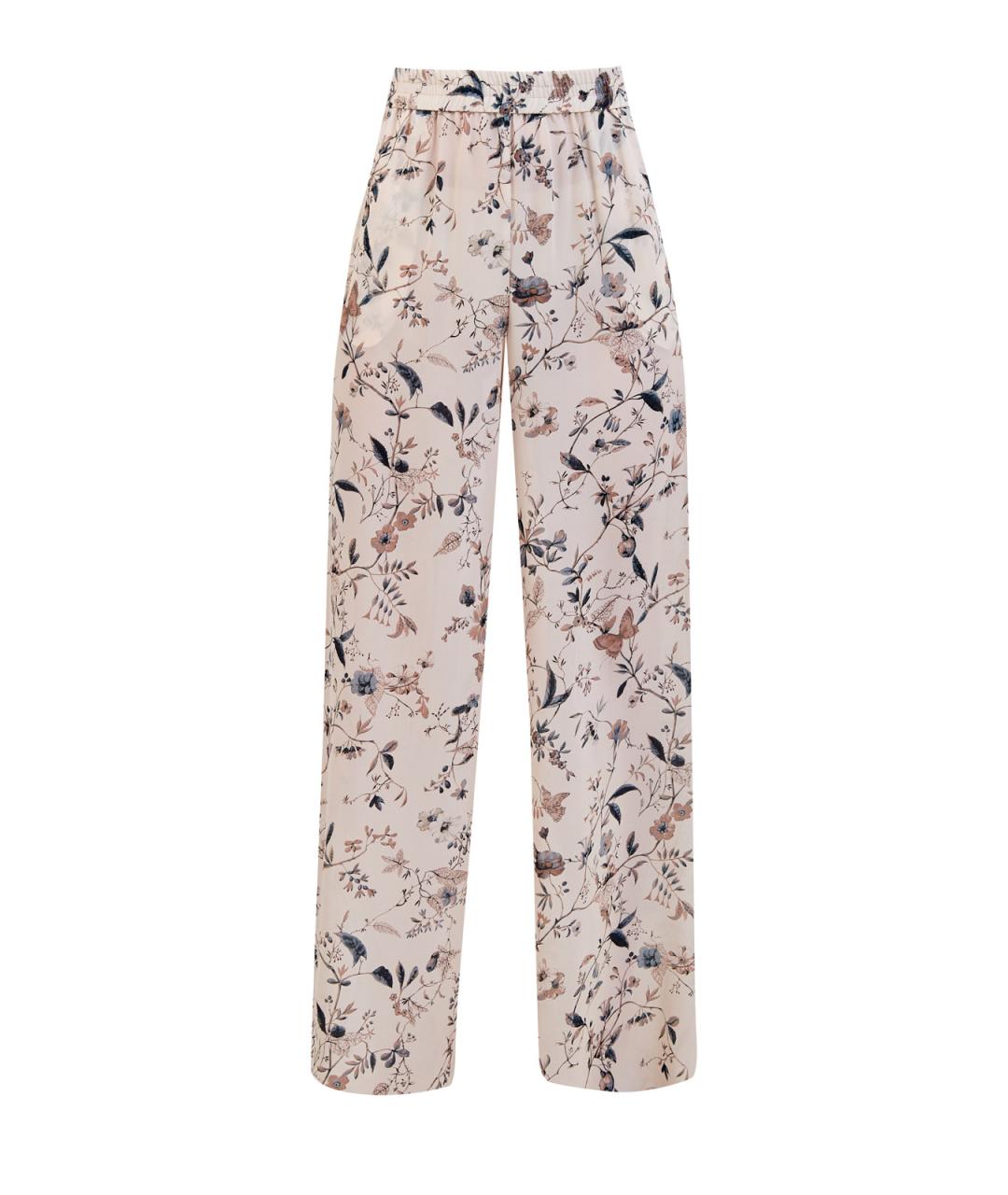 ELEVENTY Мульти шелковые брюки широкие, фото 1