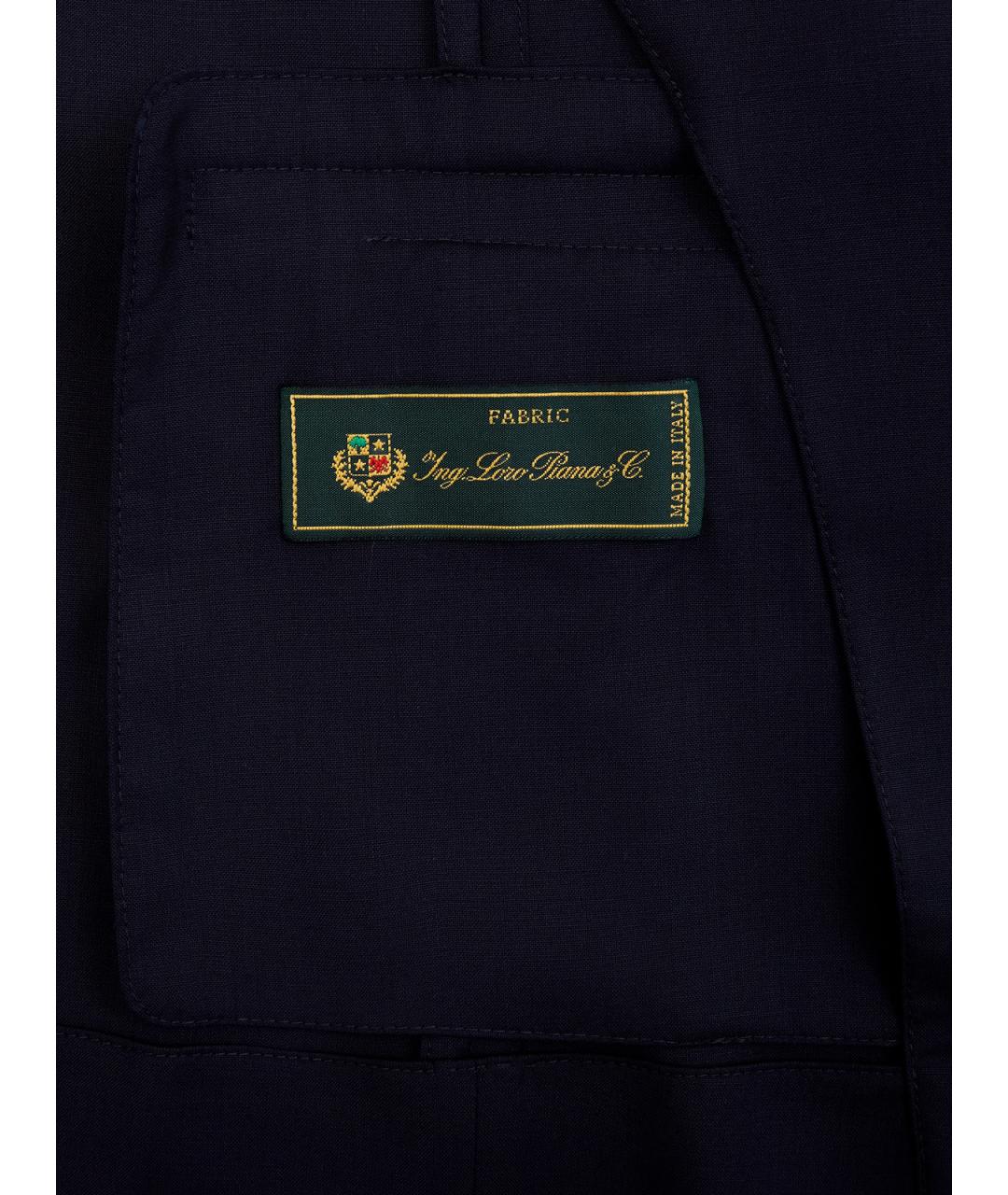 PESERICO Синий шерстяной жакет/пиджак, фото 6