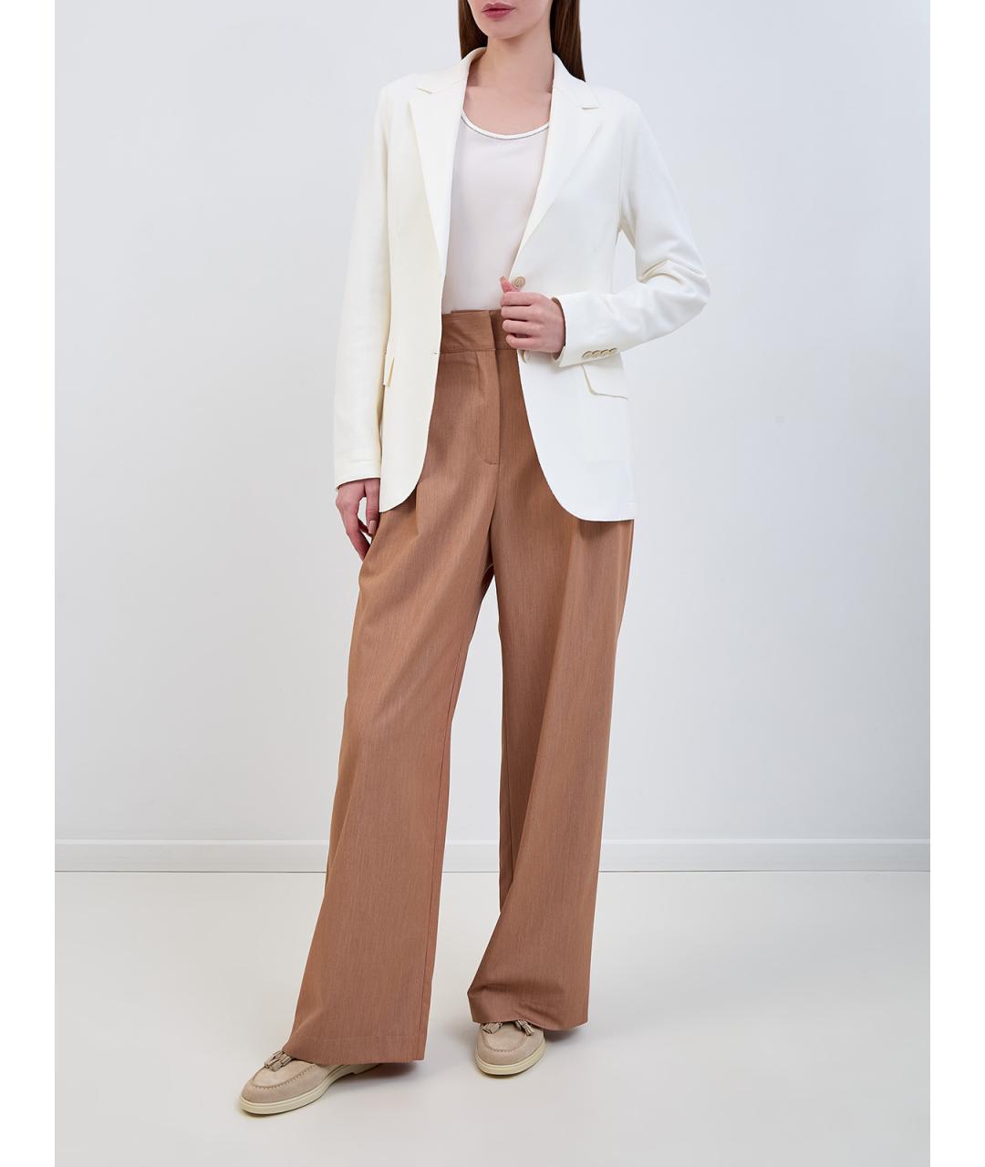 PESERICO Белая шелковая майка, фото 2