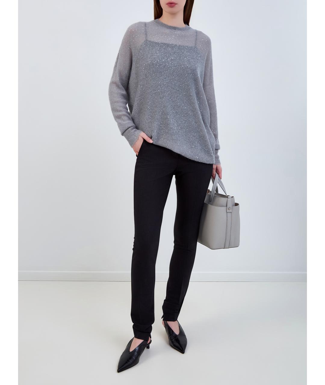 FABIANA FILIPPI Серый полиамидовый джемпер / свитер, фото 2