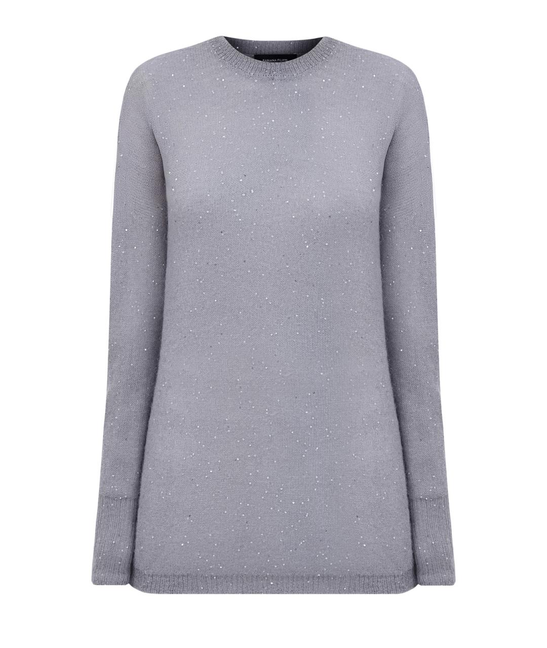 FABIANA FILIPPI Серый полиамидовый джемпер / свитер, фото 1