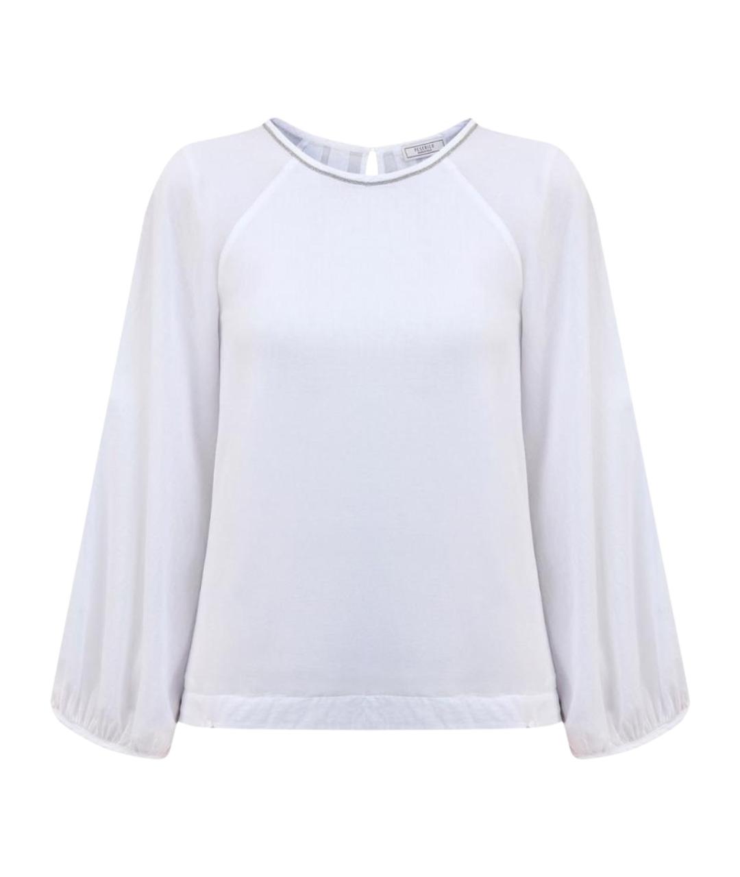 PESERICO Белая хлопковая блузы, фото 1