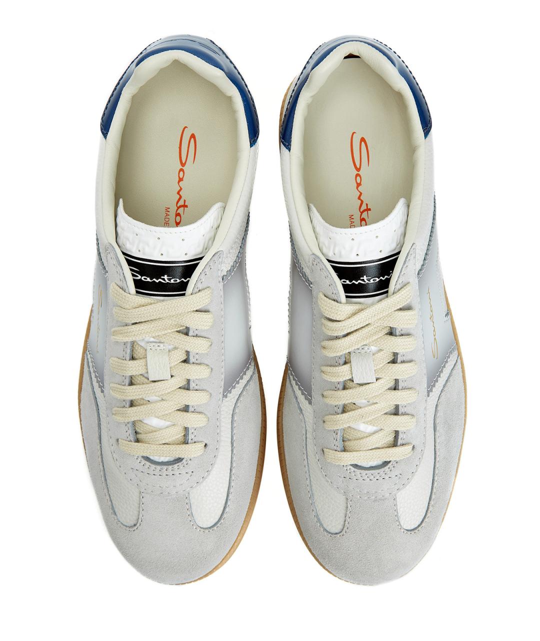 SANTONI Мульти кожаные низкие кроссовки / кеды, фото 6