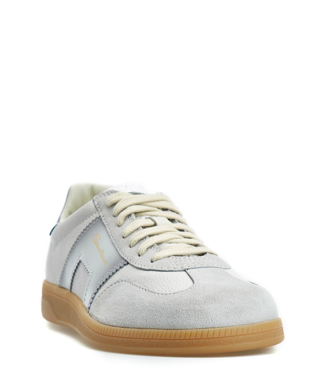 SANTONI Мульти кожаные низкие кроссовки / кеды, фото 3