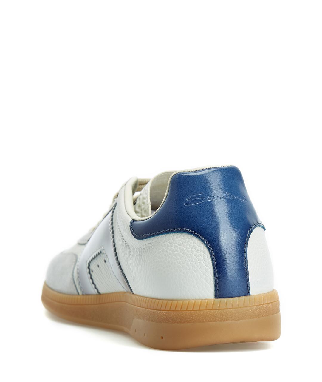 SANTONI Мульти кожаные низкие кроссовки / кеды, фото 4