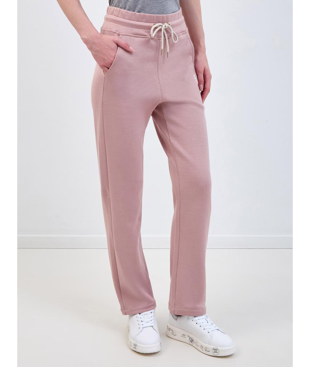 ELEVENTY Розовые хлопковые спортивные брюки и шорты, фото 3