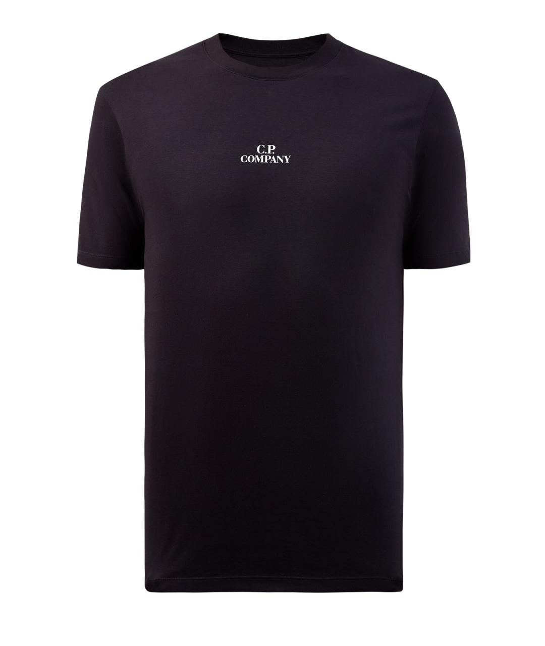 CP COMPANY Черная хлопковая футболка, фото 1