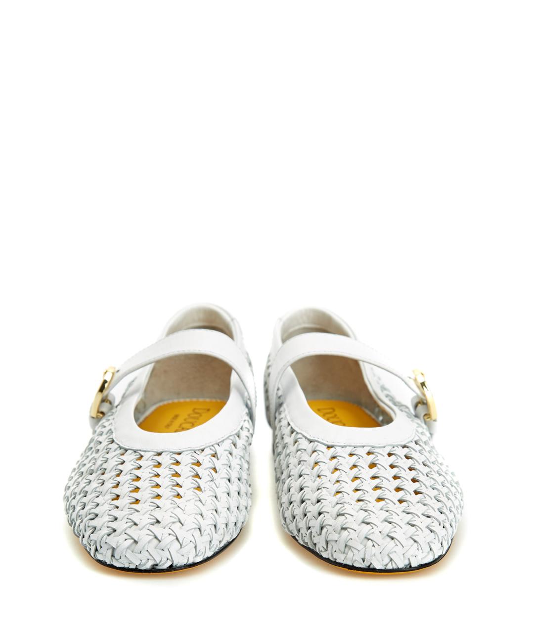 DOUCAL'S Белые кожаные балетки, фото 5