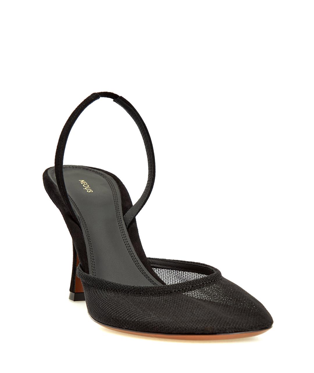 NEOUS Черные текстильные туфли, фото 3