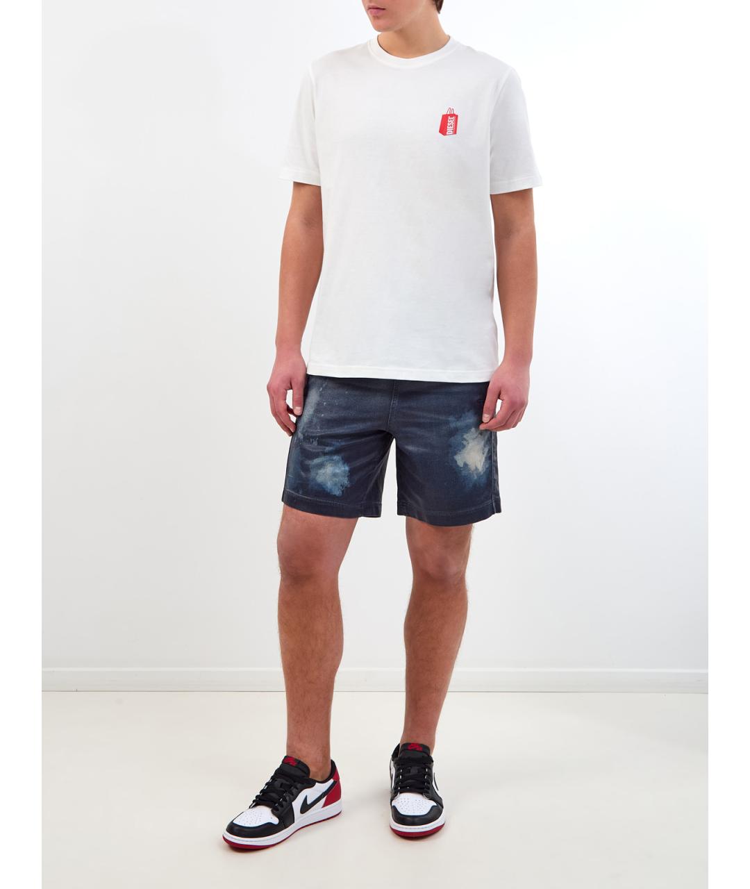 DIESEL Синие хлопковые шорты, фото 2