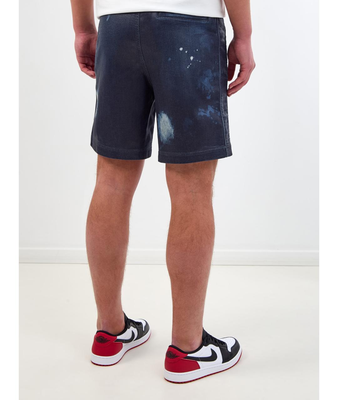 DIESEL Синие хлопковые шорты, фото 4