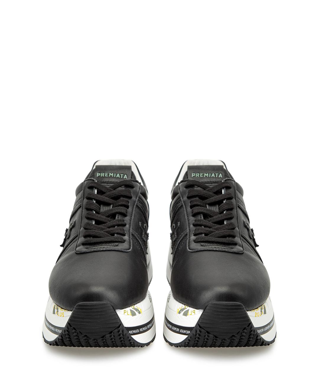 PREMIATA Черные кожаные кроссовки, фото 6