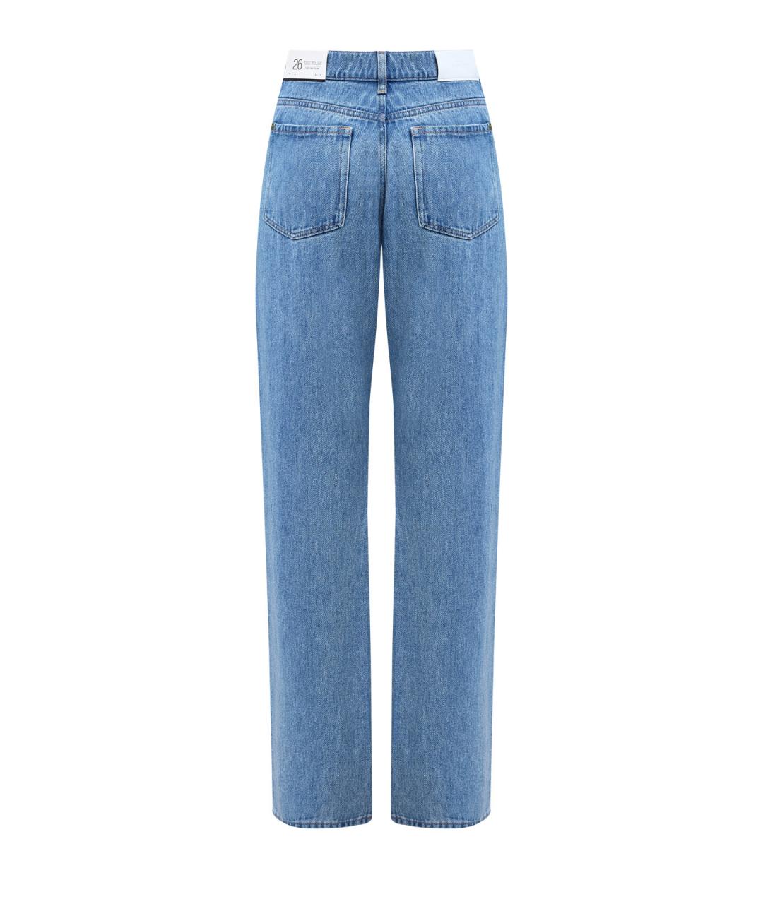 7 FOR ALL MANKIND Голубые прямые джинсы, фото 2