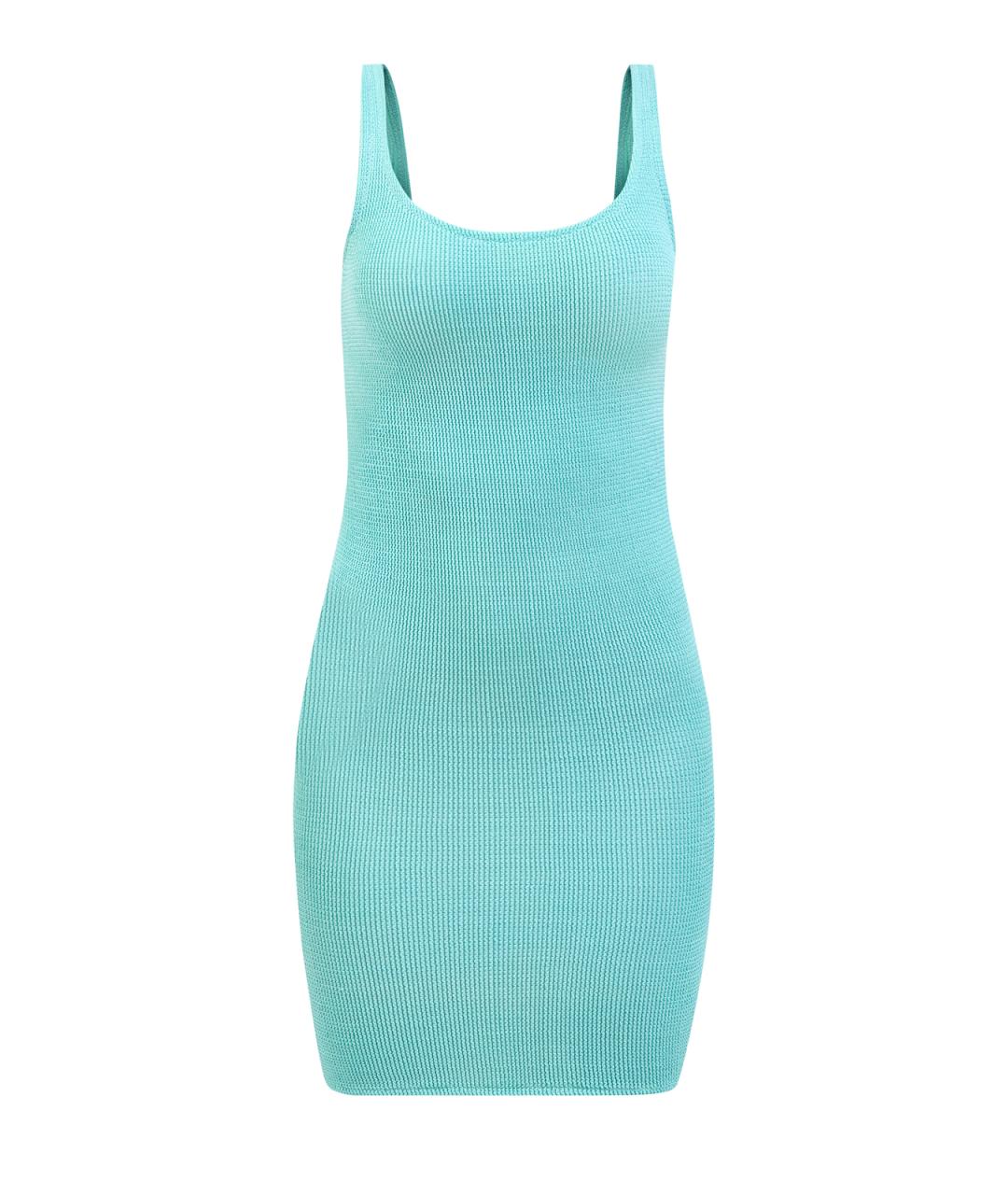 MC2 SAINT BARTH Бирюзовый полиамидовый сарафан, фото 1