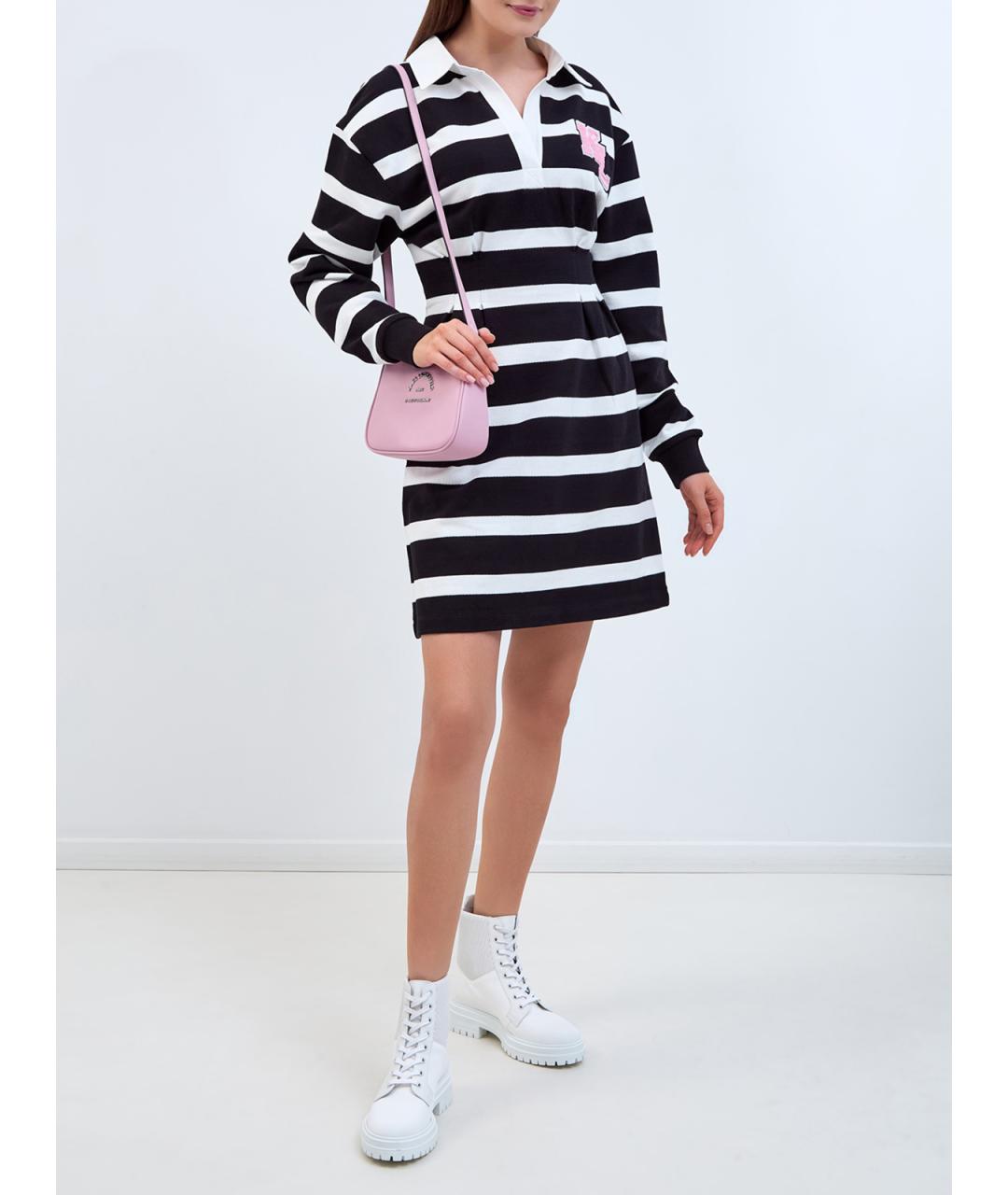 KARL LAGERFELD Мульти хлопковое повседневное платье, фото 2