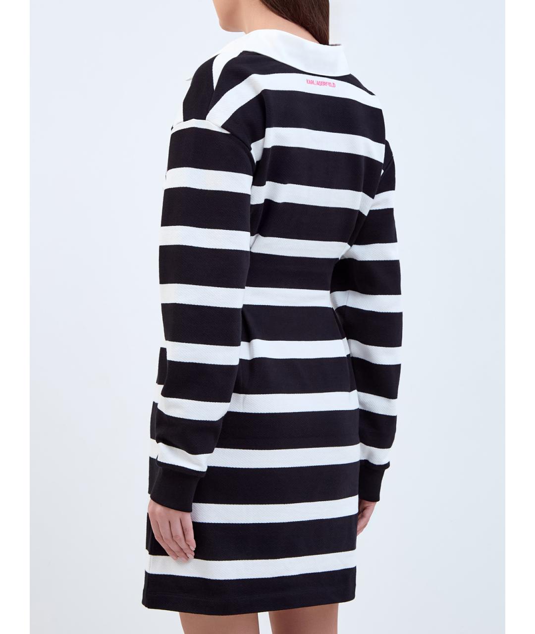 KARL LAGERFELD Мульти хлопковое повседневное платье, фото 4